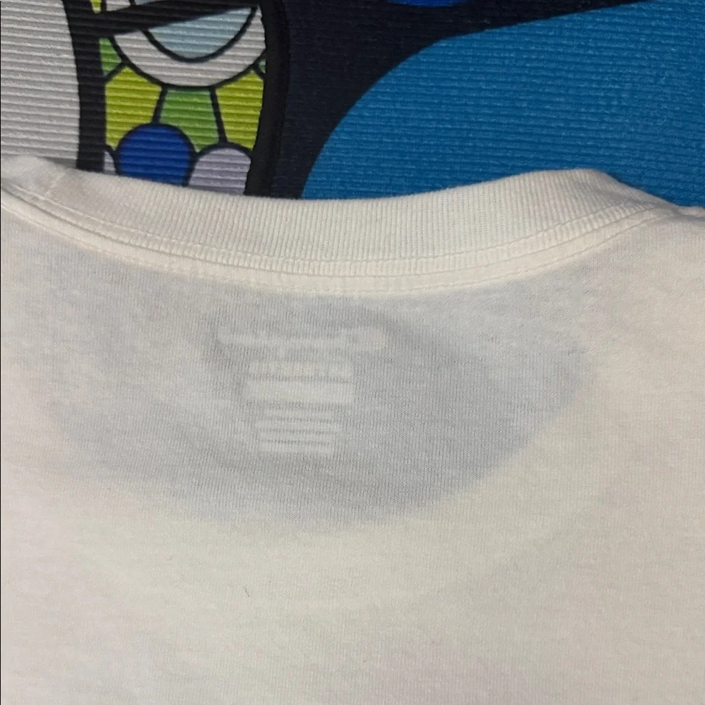 Champion Cream T-Shirt with Blue "Nacional Trading Co." Graphic - Picture 12 of 13